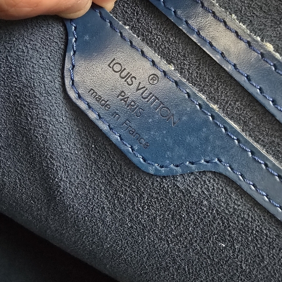 Louis Vuitton Blue Epi PM Leather Tote - Picture 10 of 10